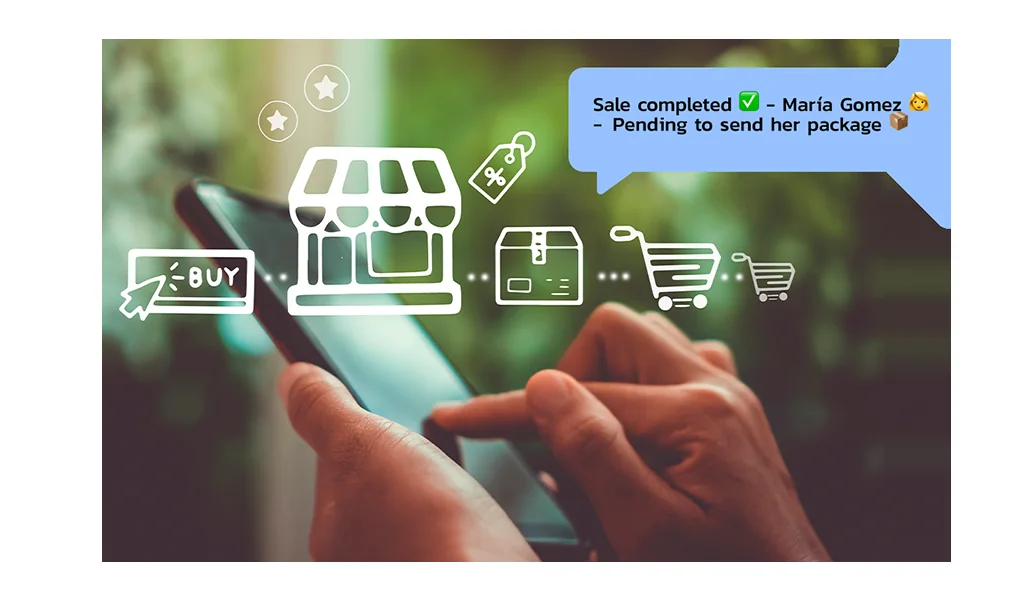 Actividad comercial conectada con un CRM