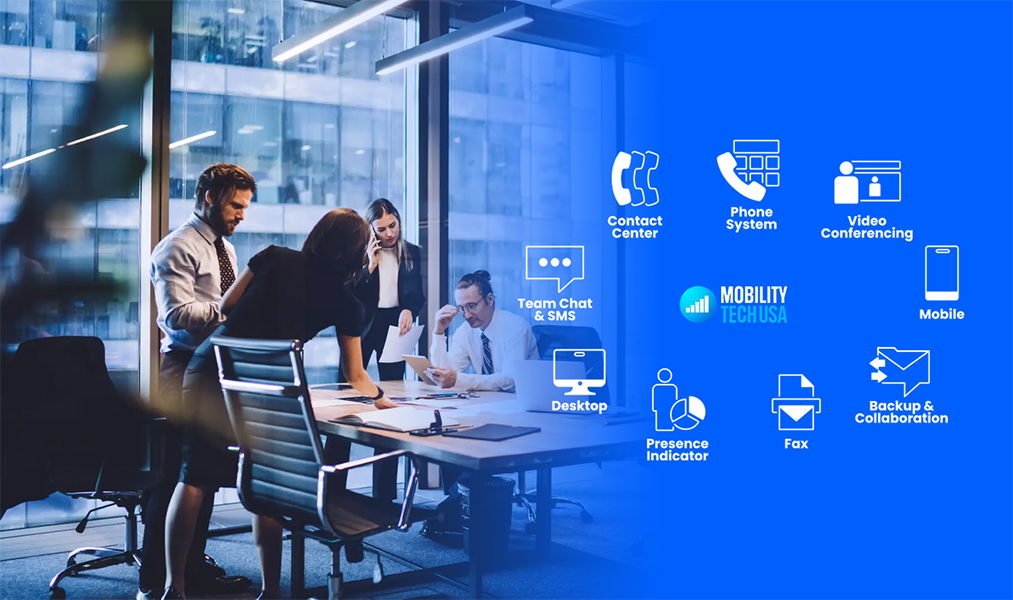 Unified communications platform connecting calls, chat, video and mobile teams